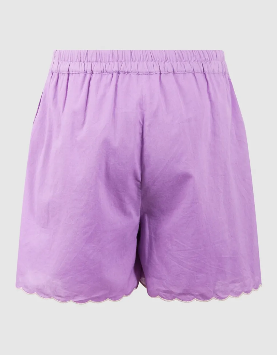 Heart Embroidery Short Paars
