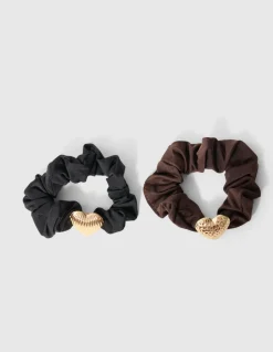Heart Scrunchie Goud