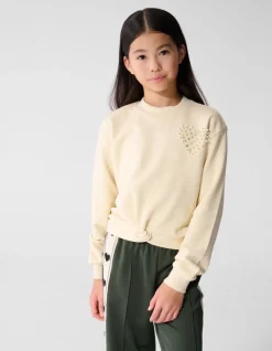 Heart Wrap Sweater Gebroken Wit