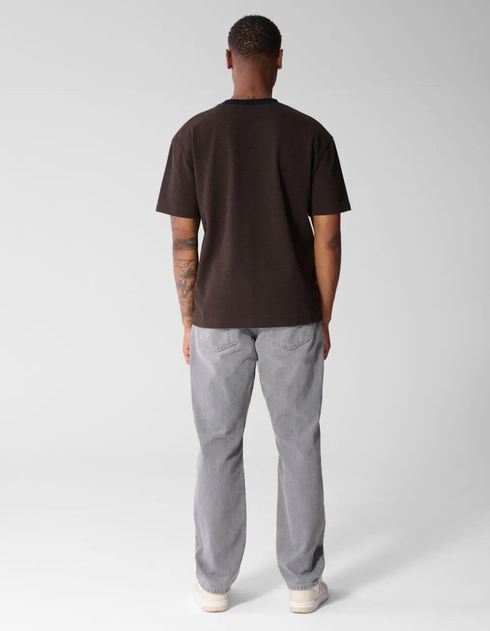 Honeycomb T-shirt Donkerbruin