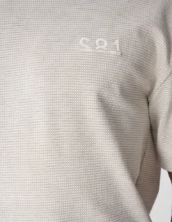 Honeycomb T-shirt Lichtgrijs