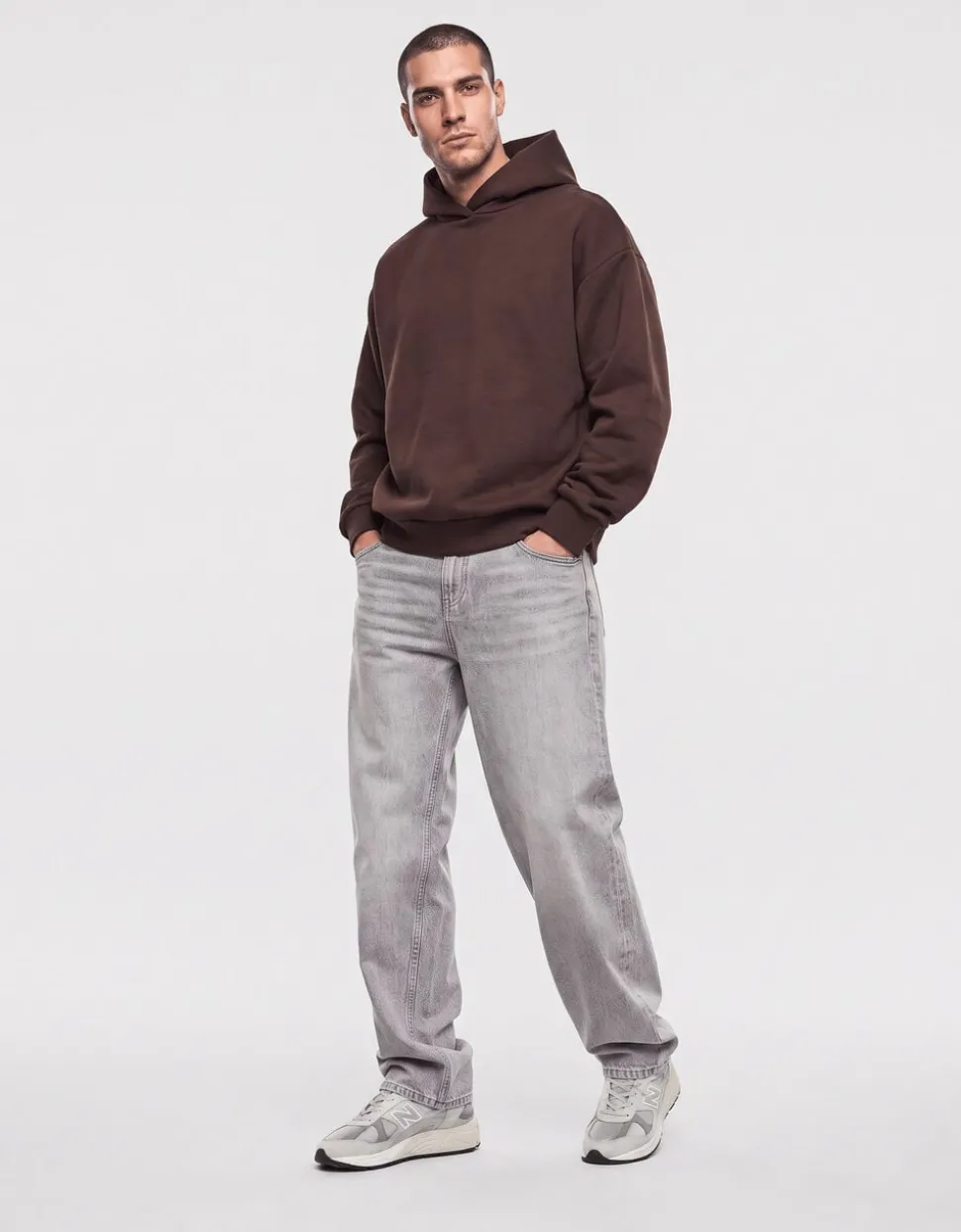 Interlock Hoodie Donkerbruin
