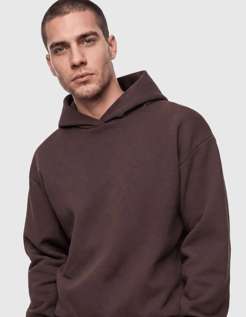 Interlock Hoodie Donkerbruin