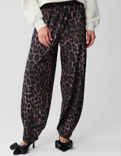 Jaguar Print Barrel Fit Broek Bruin