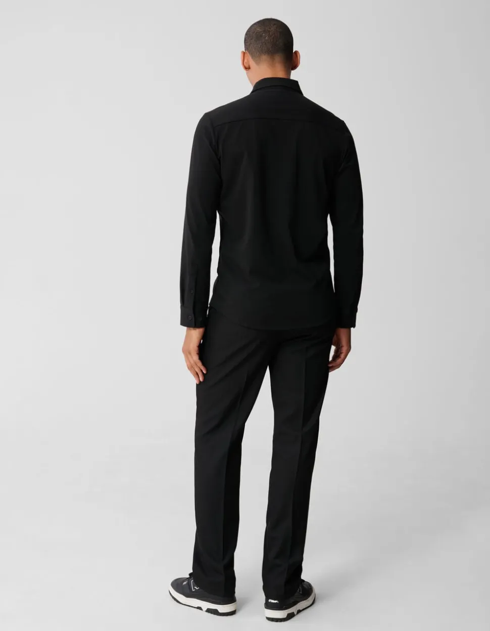 Jersey Overhemd Zwart