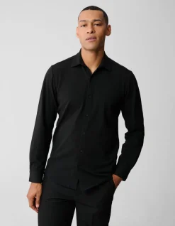 Jersey Overhemd Zwart