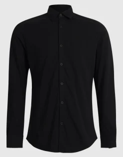 Jersey Overhemd Zwart