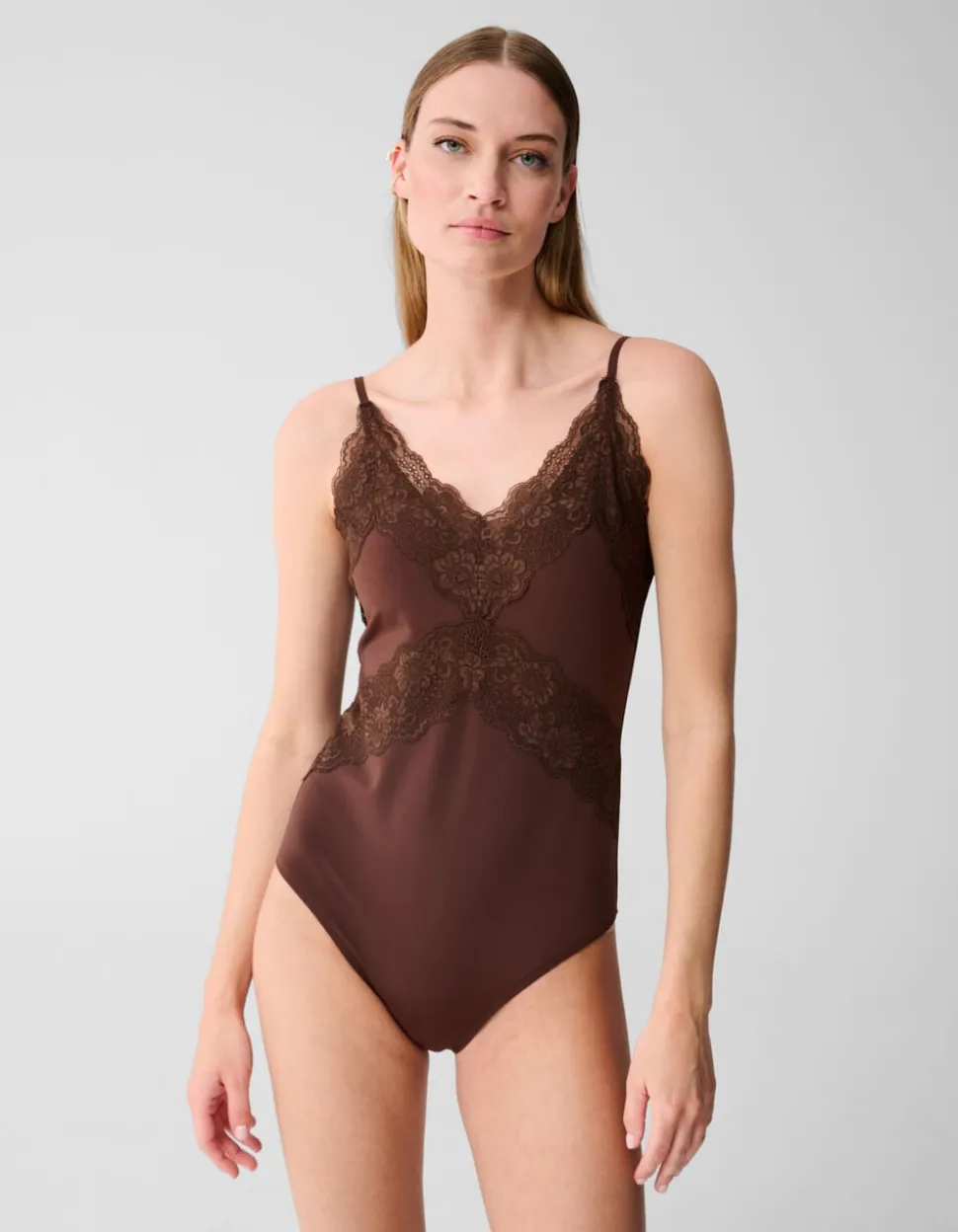 Kanten Body Donkerbruin