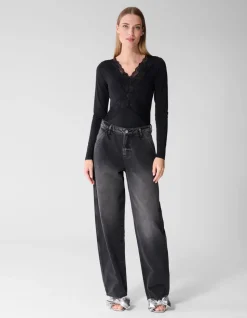 Kanten Mix Body Zwart