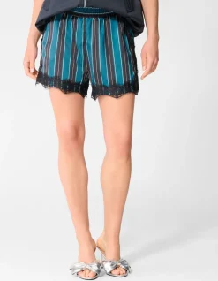 Kanten Stripe Short Petrol