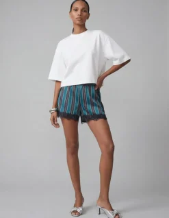 Kanten Stripe Short Petrol