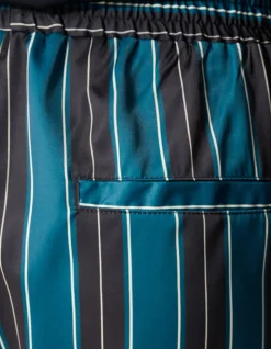 Kanten Stripe Short Petrol