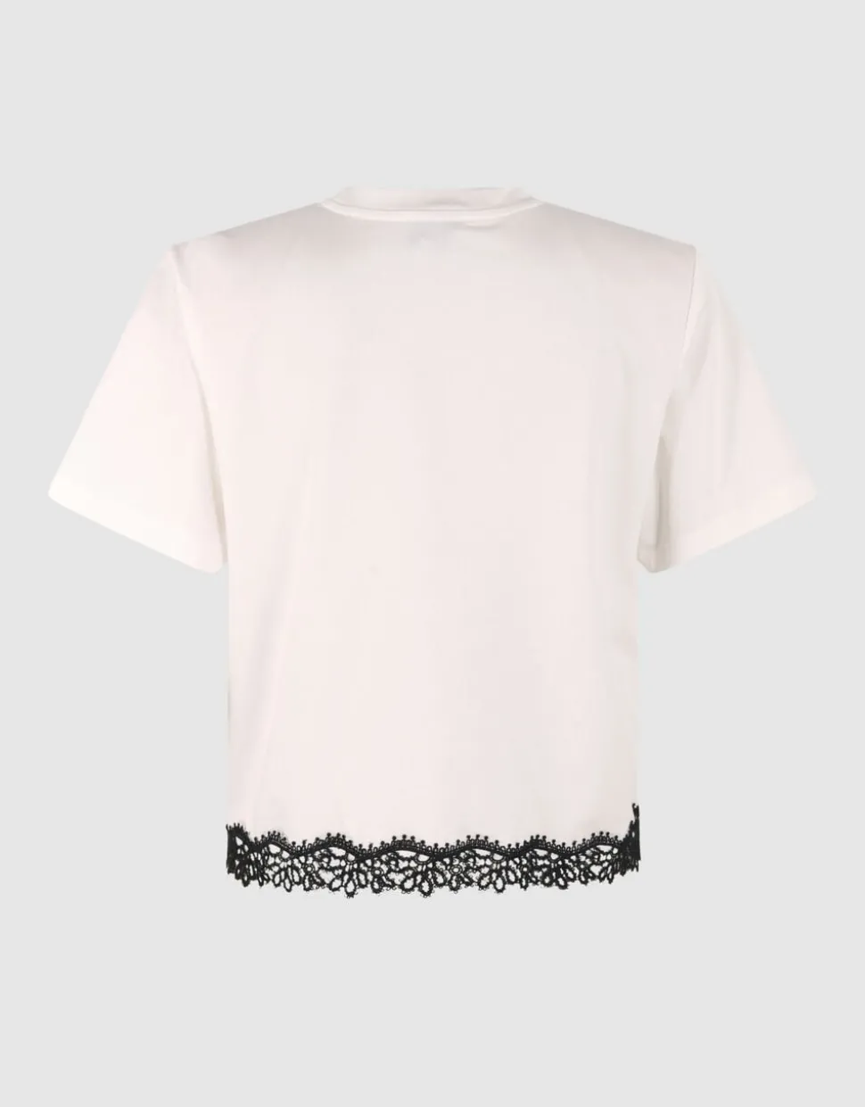 Kanten T-shirt Wit