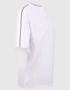 Kanten T-shirt Wit
