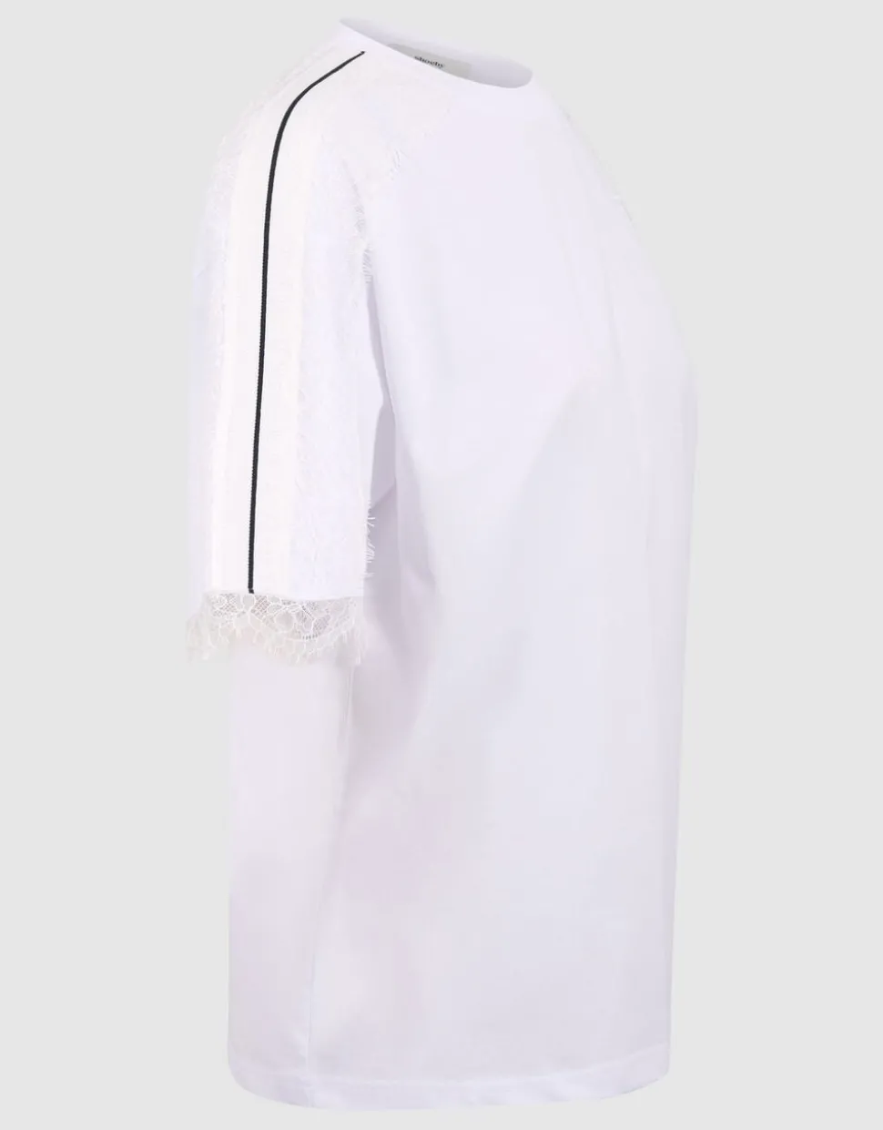 Kanten T-shirt Wit