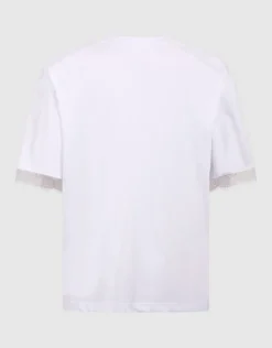 Kanten T-shirt Wit