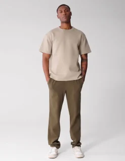 Keper Structuur Broek Donkergroen