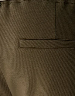 Keper Structuur Broek Donkergroen