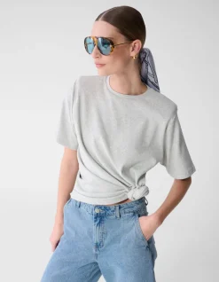 Knot T-shirt Lichtgrijs By Mieke