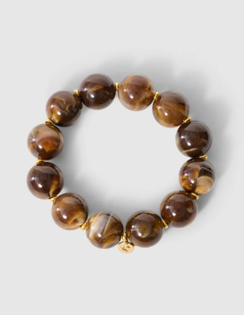 Kralen Armband Bruin