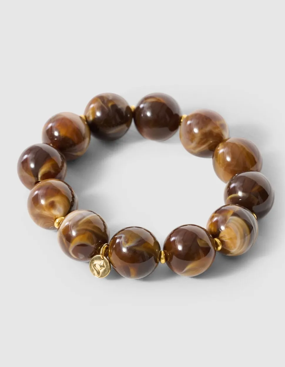 Kralen Armband Bruin