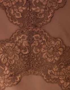 Lace Mix Singlet Bruin