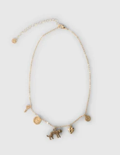 Leopard Bedelketting Goud