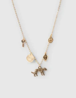 Leopard Bedelketting Goud