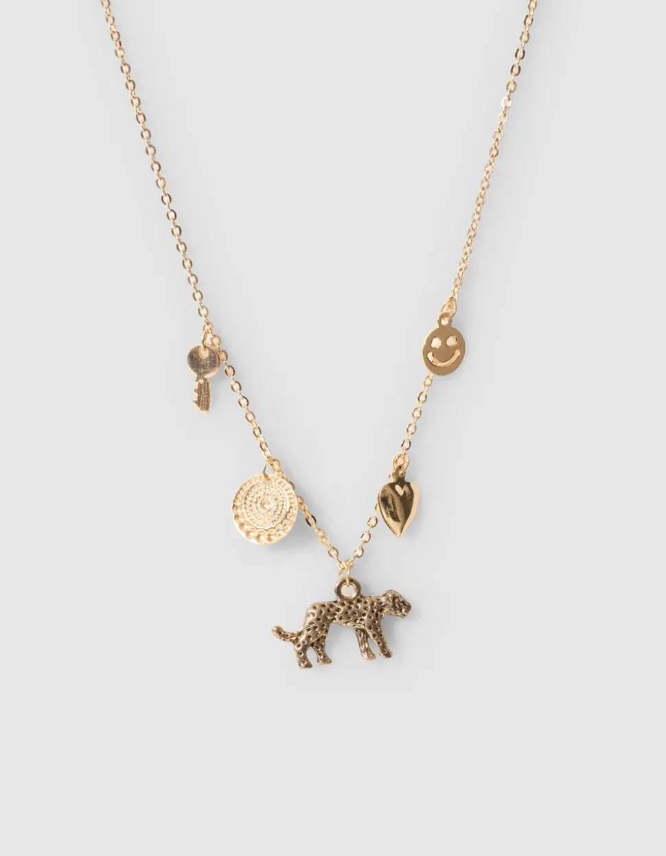 Leopard Bedelketting Goud