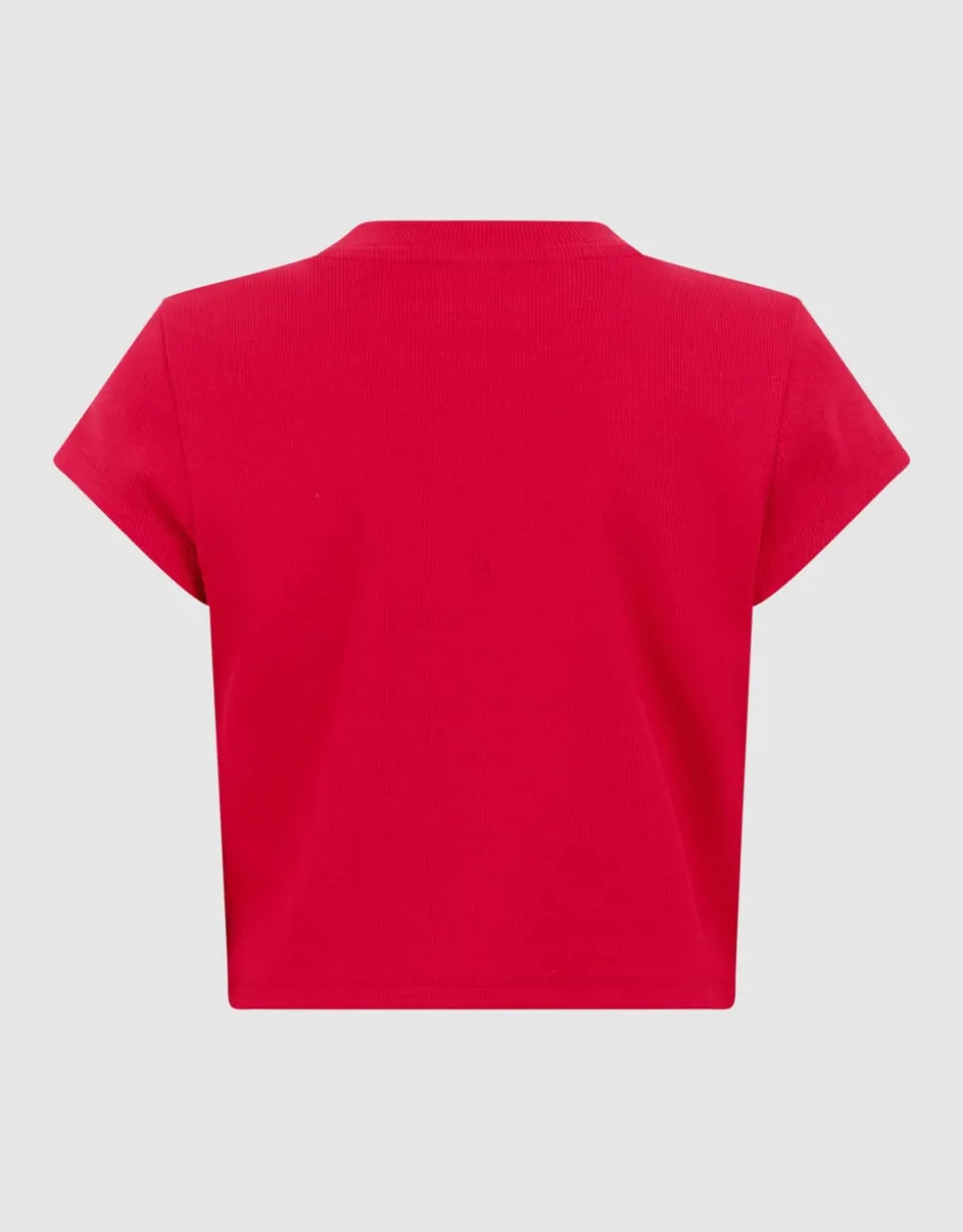 Les Fraises Rib Crop Top Rood