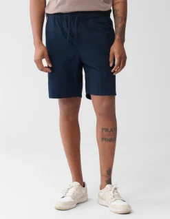Linnen Short Donkerblauw