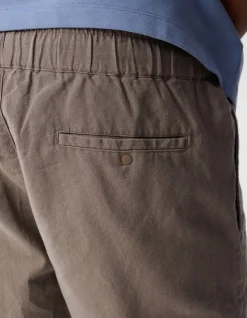 Linnen Short Lichtbruin