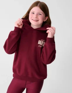 Loose Fit Artwork Hoodie Donkerrood