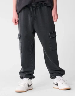 Loose Fit Cargo Broek Donkergrijs