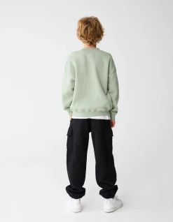 Loose Fit Cargo Broek Donkergrijs