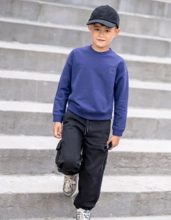 Loose Fit Cargo Broek Donkergrijs