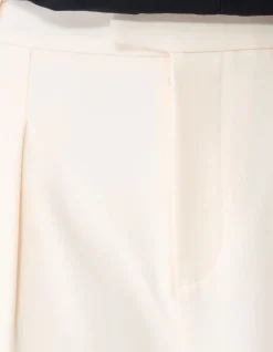 Loose Fit Pantalon Gebroken Wit