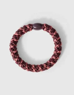 Lurex Haarelastiek Donkerrood