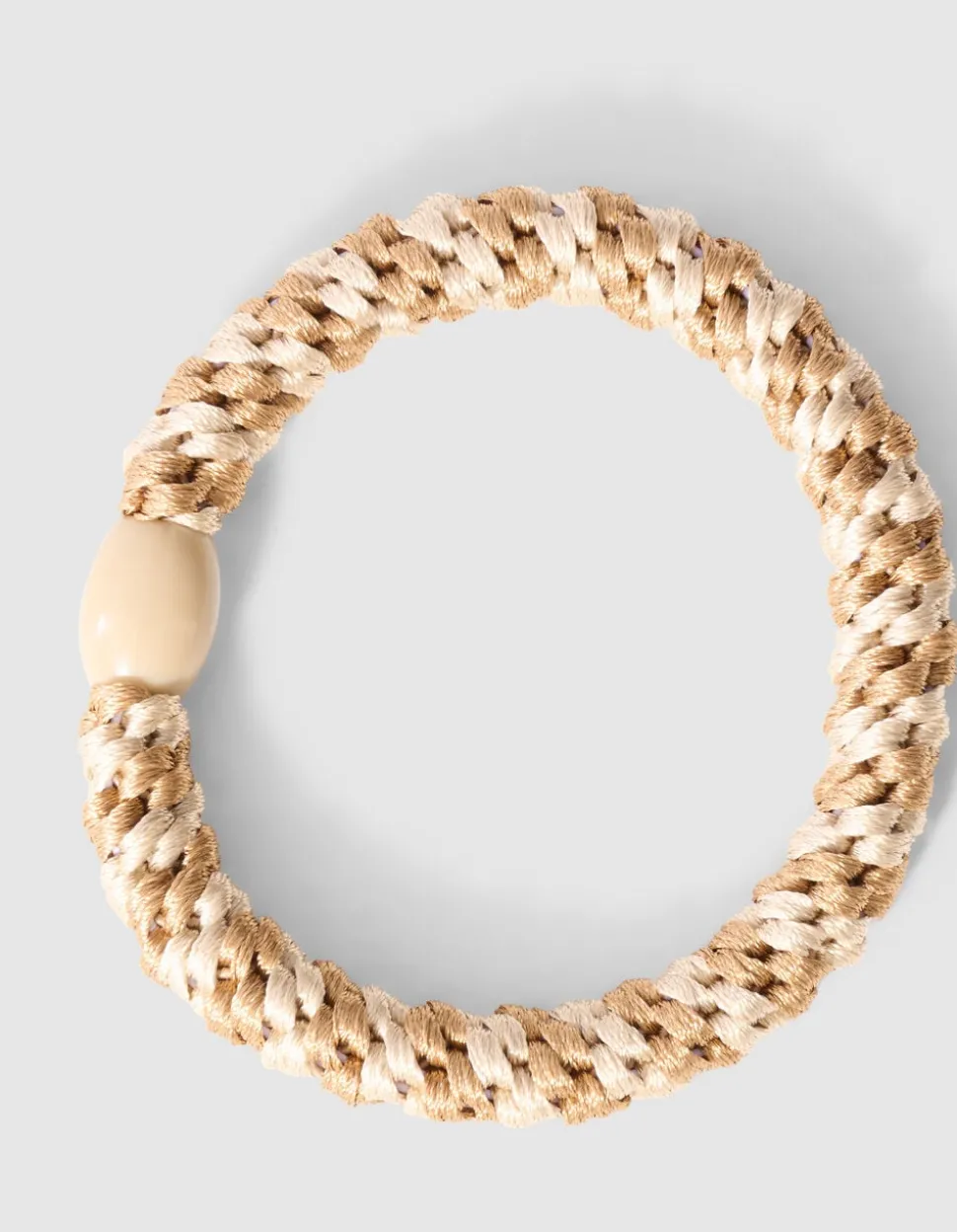 Lurex Haarelastiek Lichtbruin