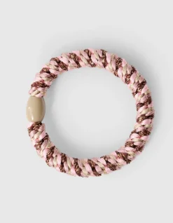 Lurex Haarelastiek Lichtroze