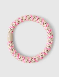 Lurex Haarelastiek Lichtroze