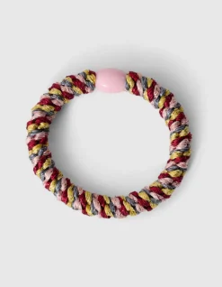 Lurex Haarelastiek Rood