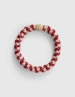 Lurex Haarelastiek Rood