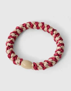 Lurex Haarelastiek Rood