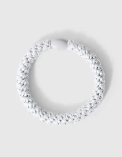 Lurex Haarelastiek Wit