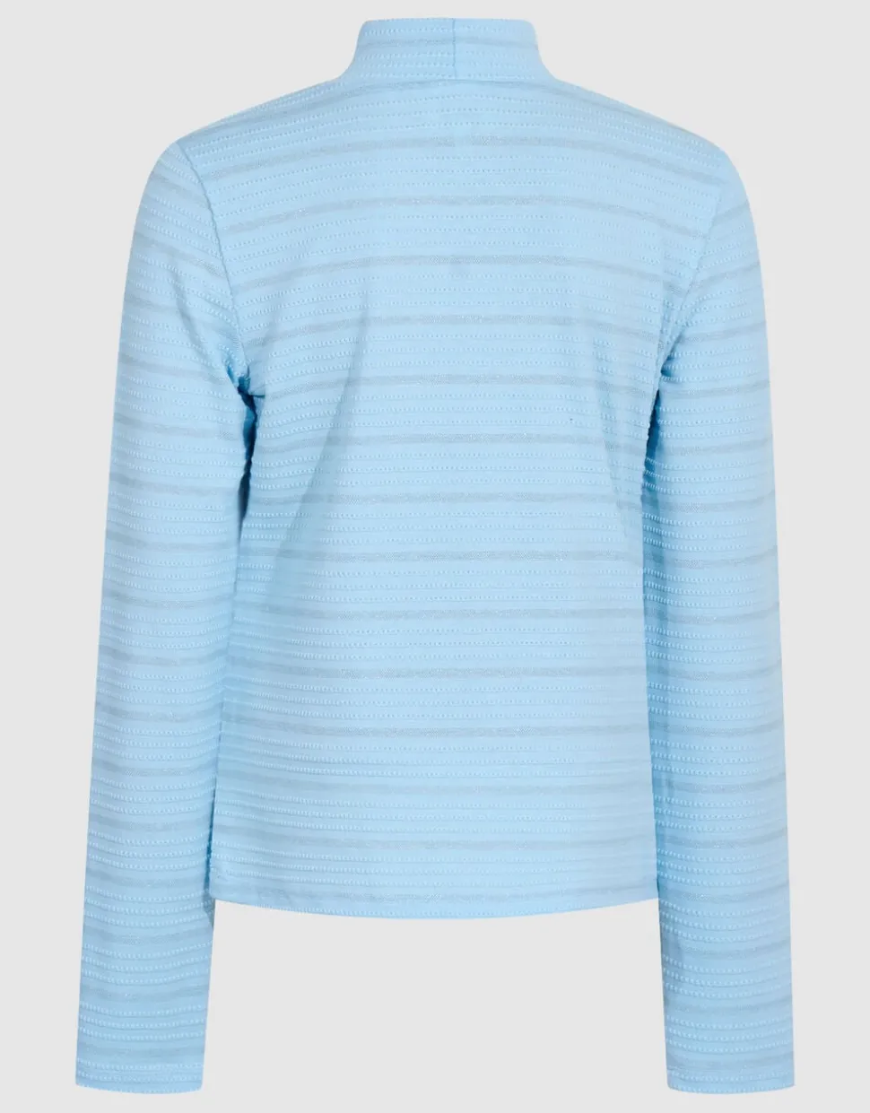 Lurex Longsleeve Top Lichtblauw