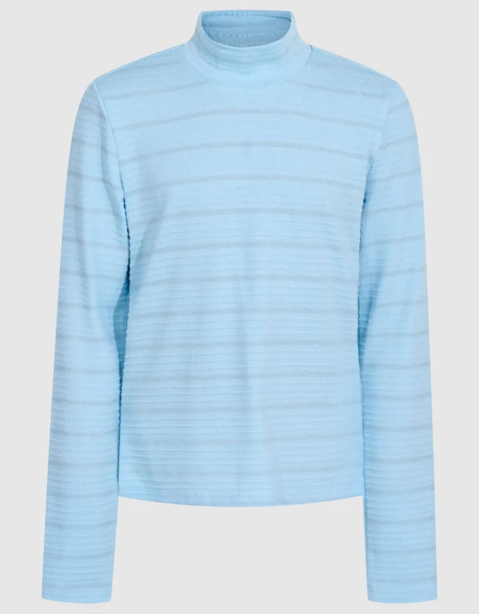 Lurex Longsleeve Top Lichtblauw
