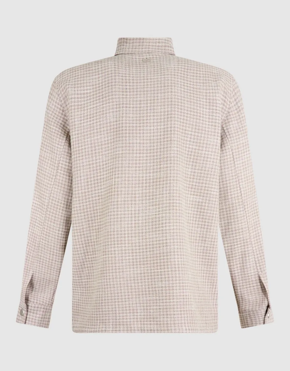 Melange Check Overshirt Zand