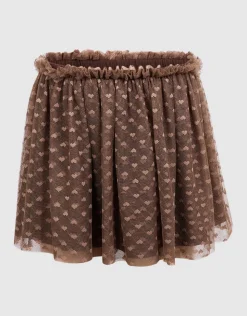 Mesh Heart Rok Bruin