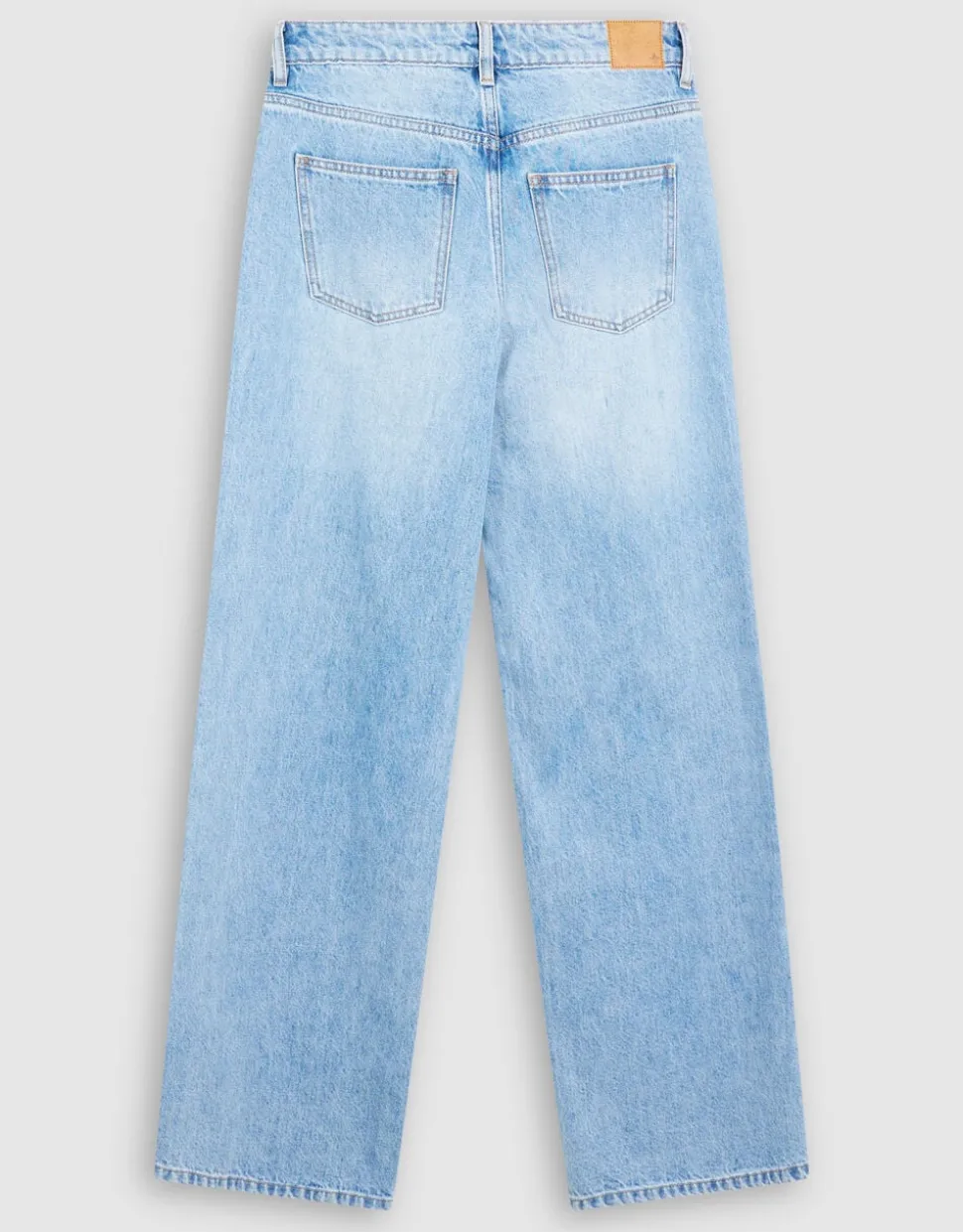 Mid Waist Wide Leg Fit Jeans Mediumstone